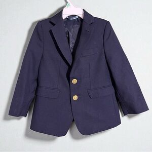 Vineyard Vines Boy’s 4T navy blue blazer Lined With Brass Buttons boathouse